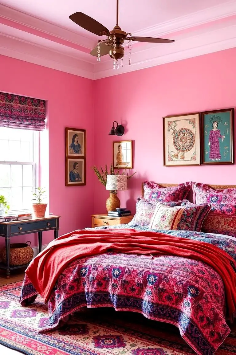Ethnic Print Bedding Accents