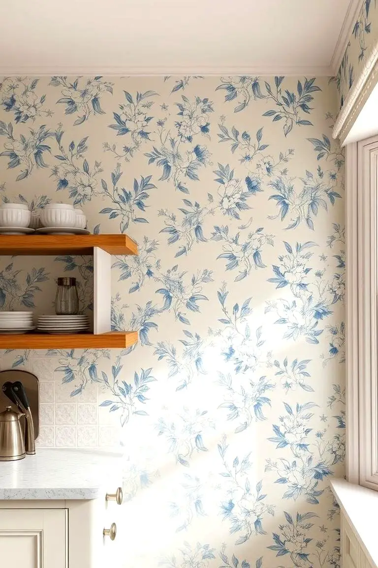Cottage-Inspired Wallpaper Style