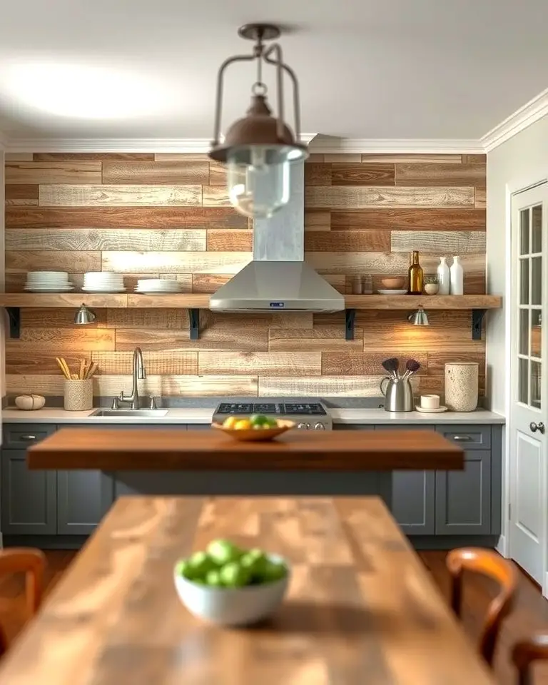 Rustic Barnwood Accent Wall