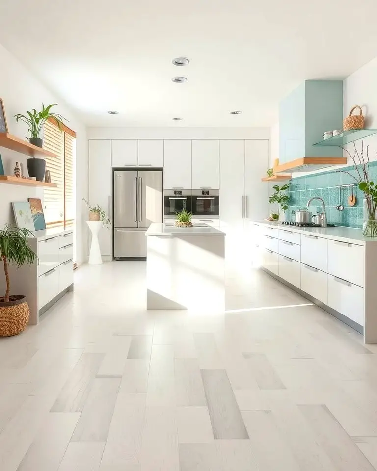 White Bamboo Flooring for Eco-Friendly Appeal