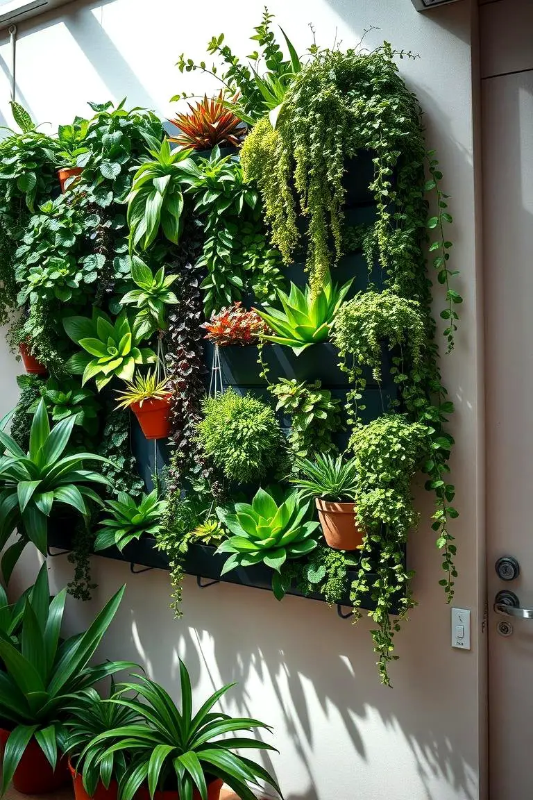 Vibrant Vertical Garden Wall