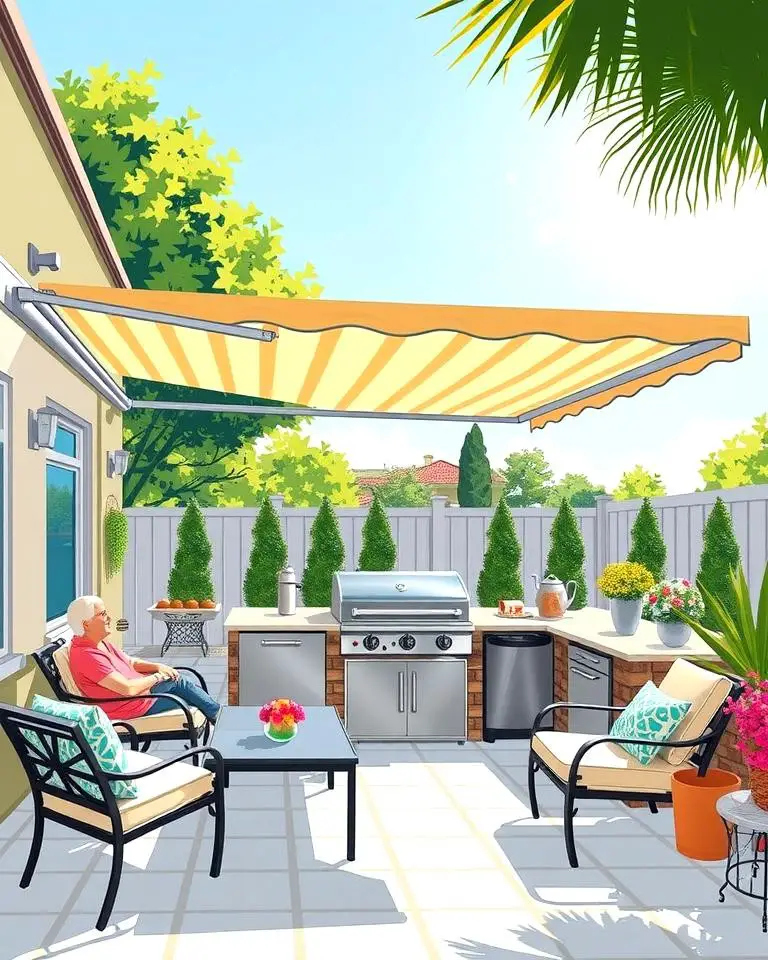 Retractable Awning for Shade
