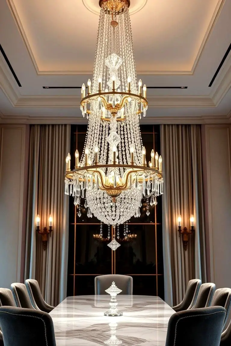 Elegant Crystal Chandelier