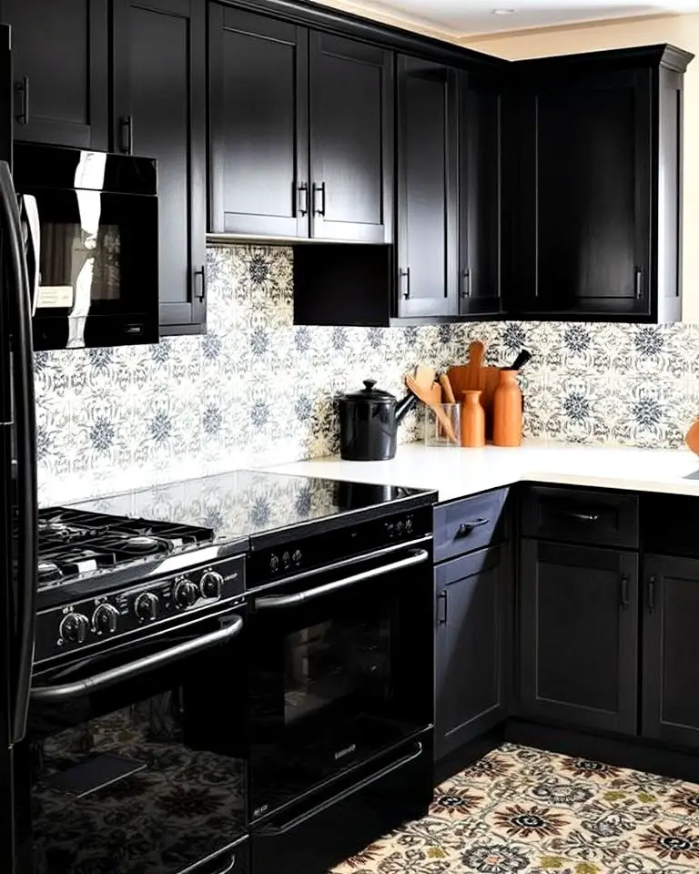 Bold Statement with Patterned Tiles