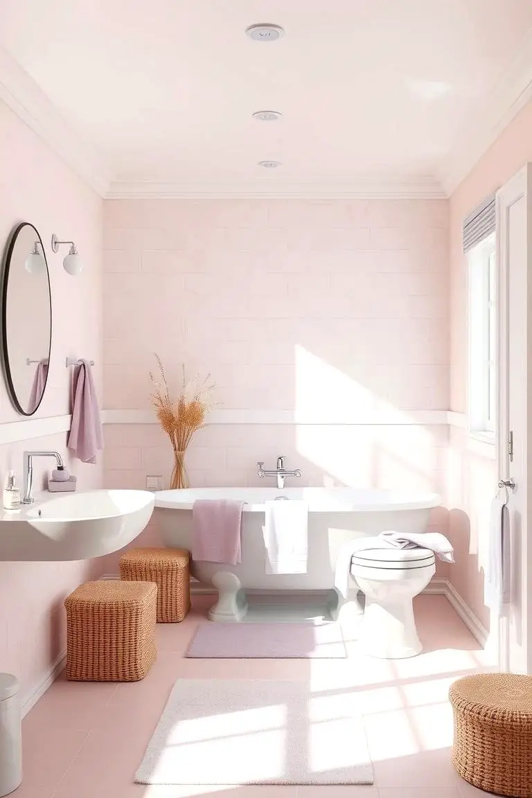 Soft Pastel Bathroom