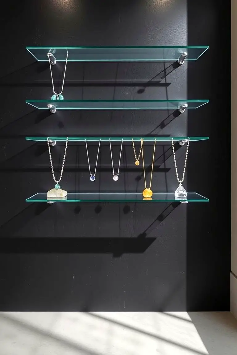 Floating Shelves for Jewelry