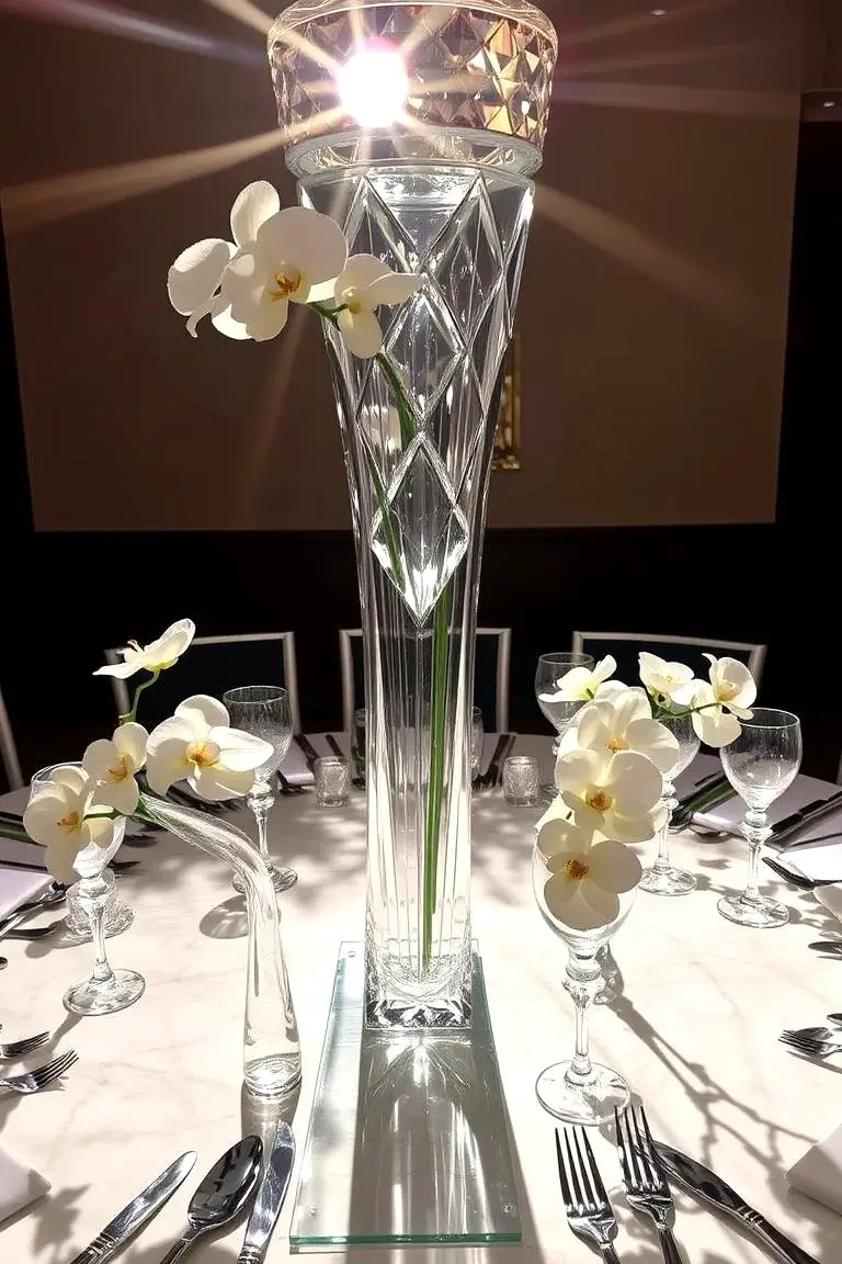 Sparkling Crystal Centerpieces