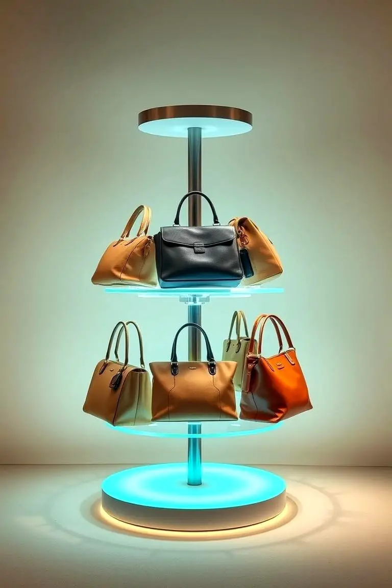 Rotating Bag Display Stand