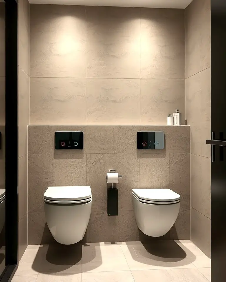 Wall-Mounted Toilets for Space Efficiency