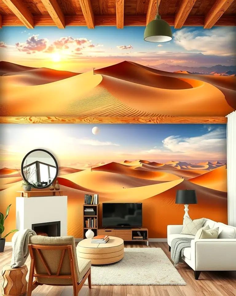 Desert-Inspired Wall Murals