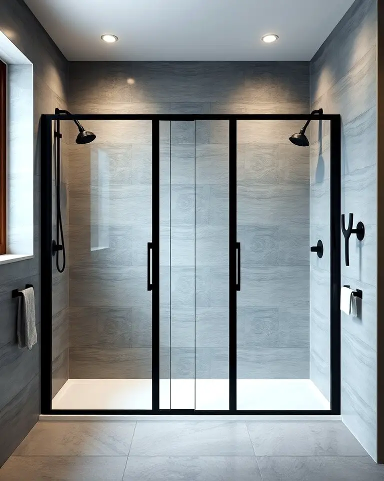 Black Glass Shower Enclosures