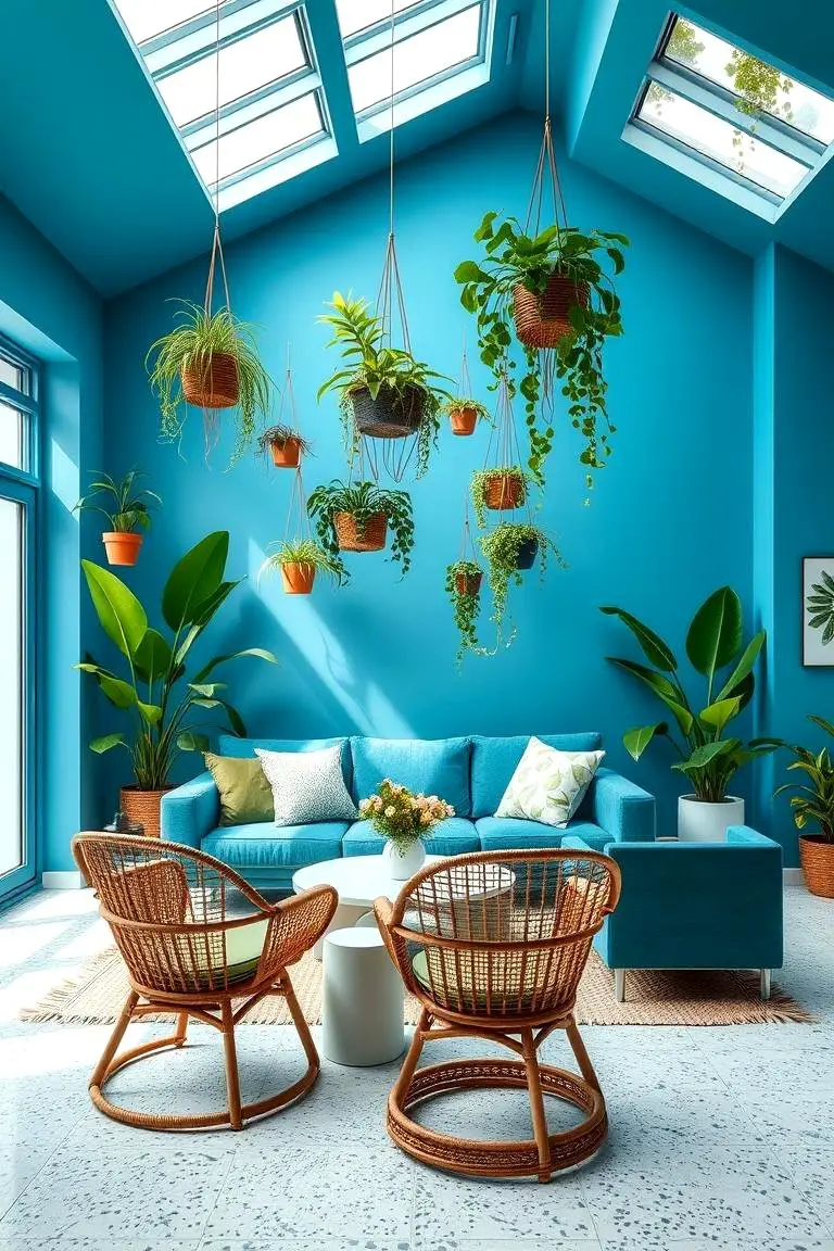 Blue Botanical Haven