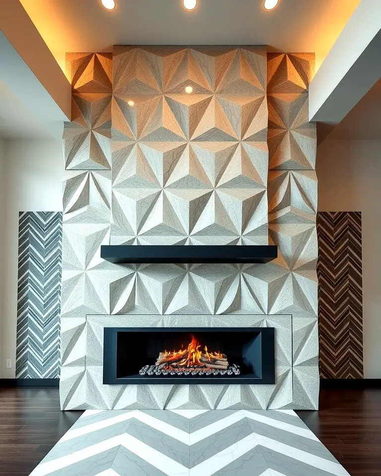 Contemporary Flair with Geometric Stone Patterns