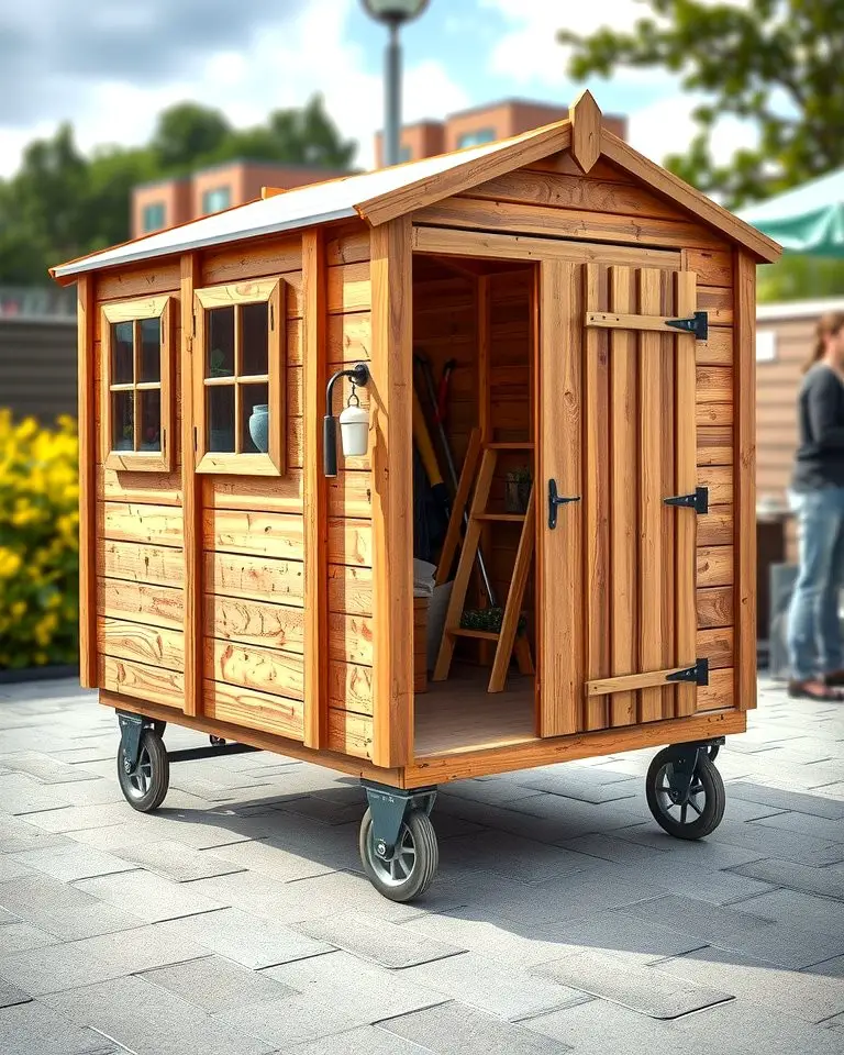 Mobile Wooden Shed