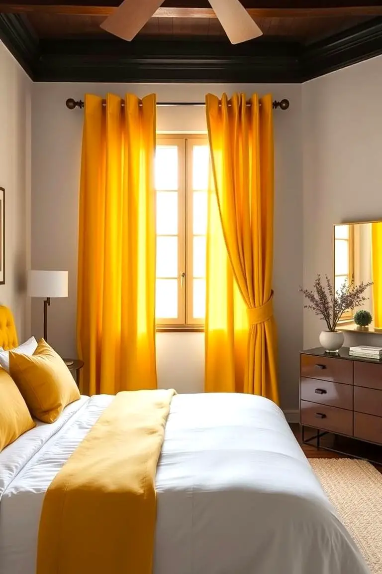Bold Yellow Drapes