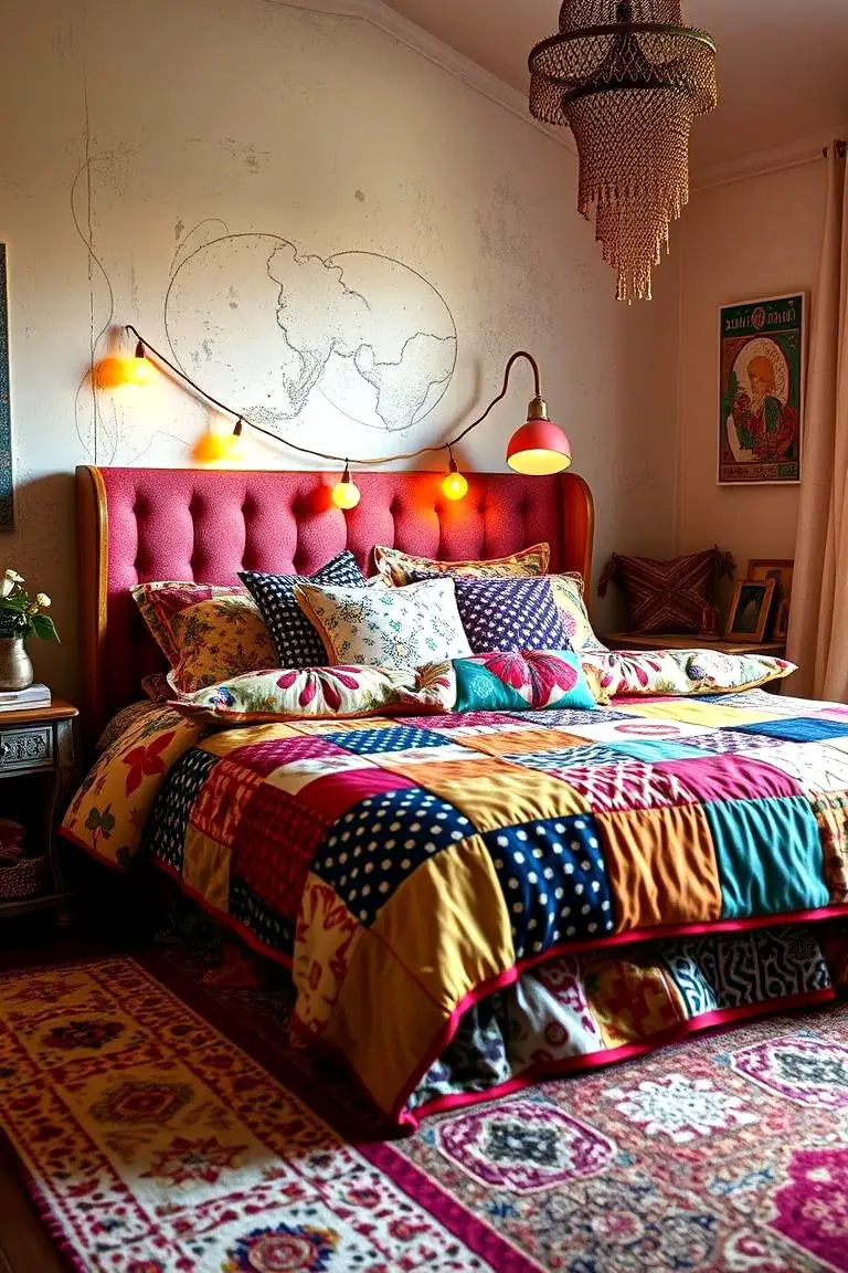 Vibrant Patchwork Bedding