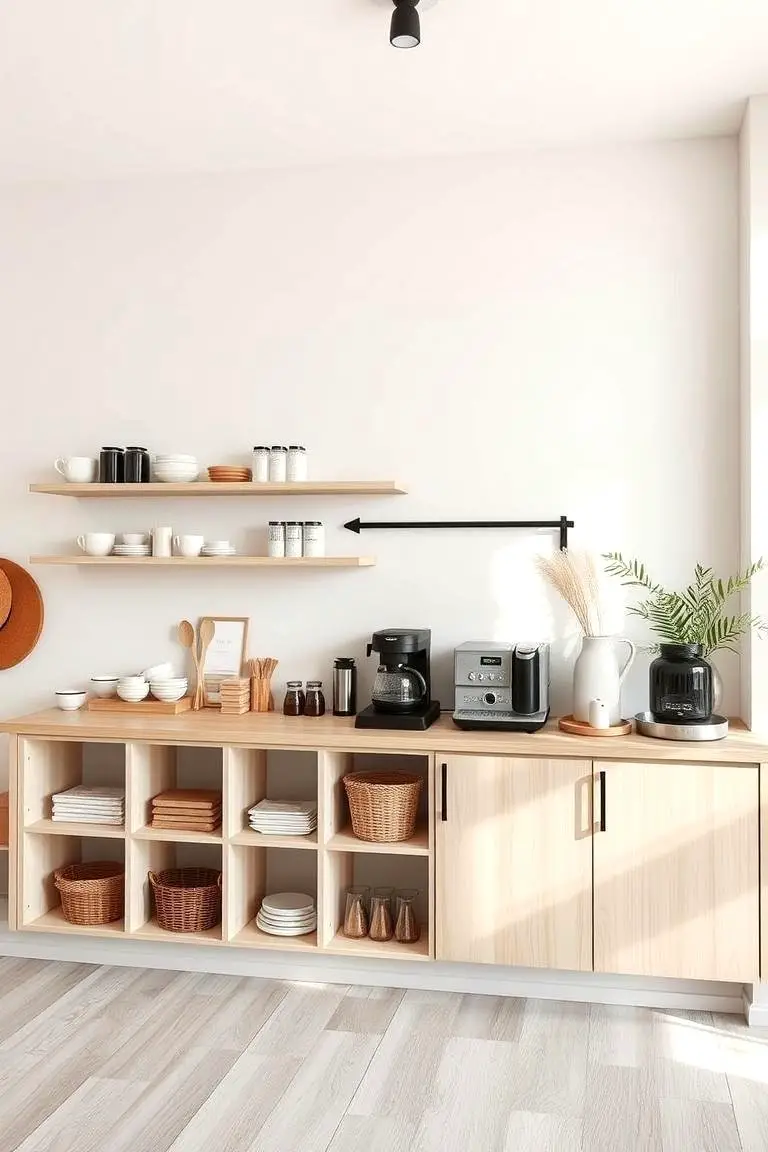 Scandinavian-Inspired Coffee Station