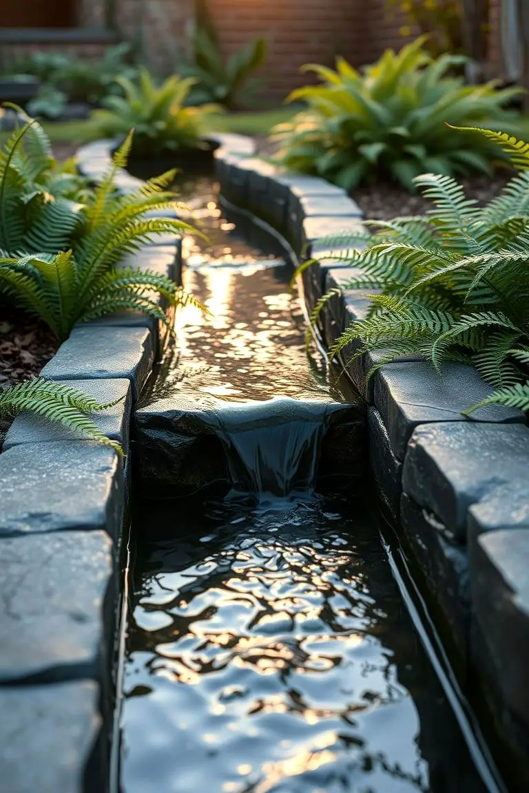Integrated Water Feature Edging