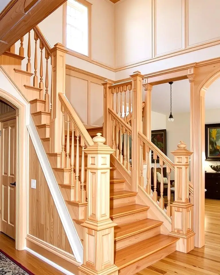 Traditional White Oak Staircase