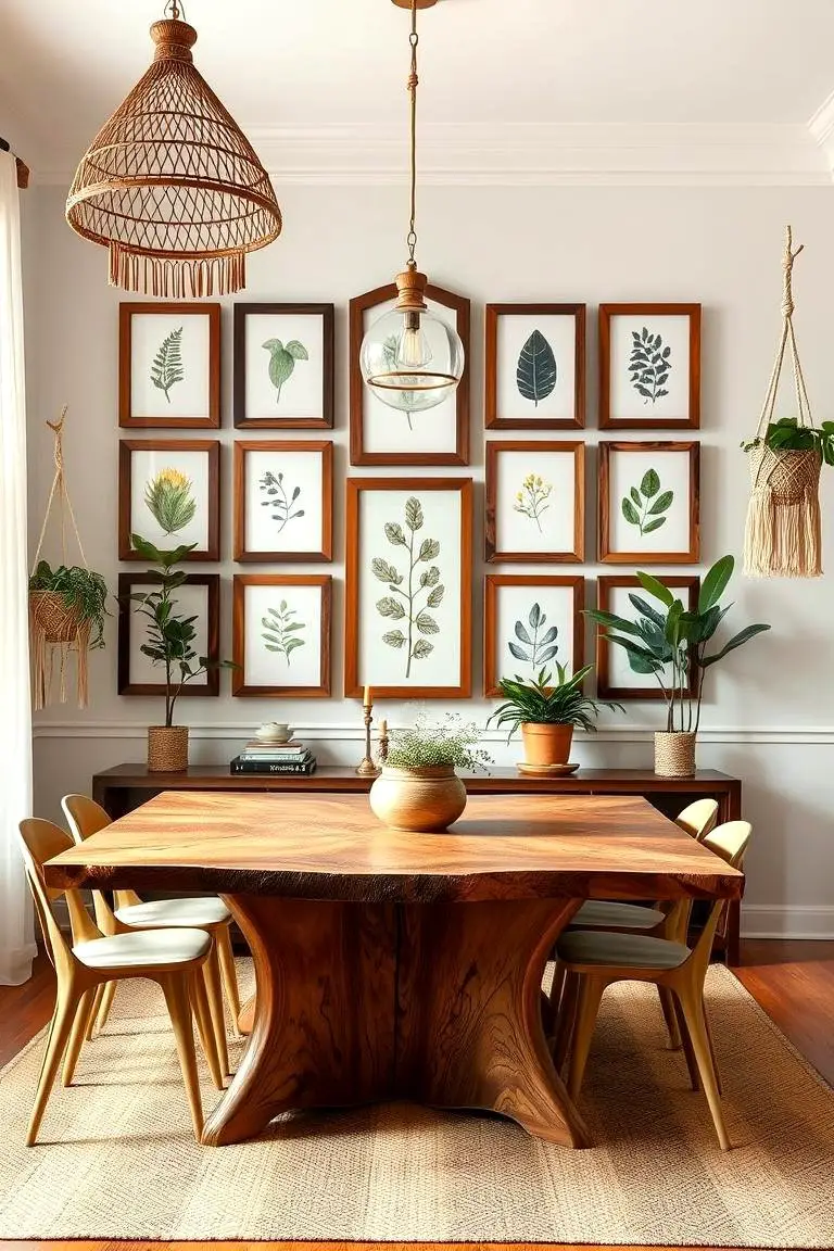 Artistic Green Wall Display