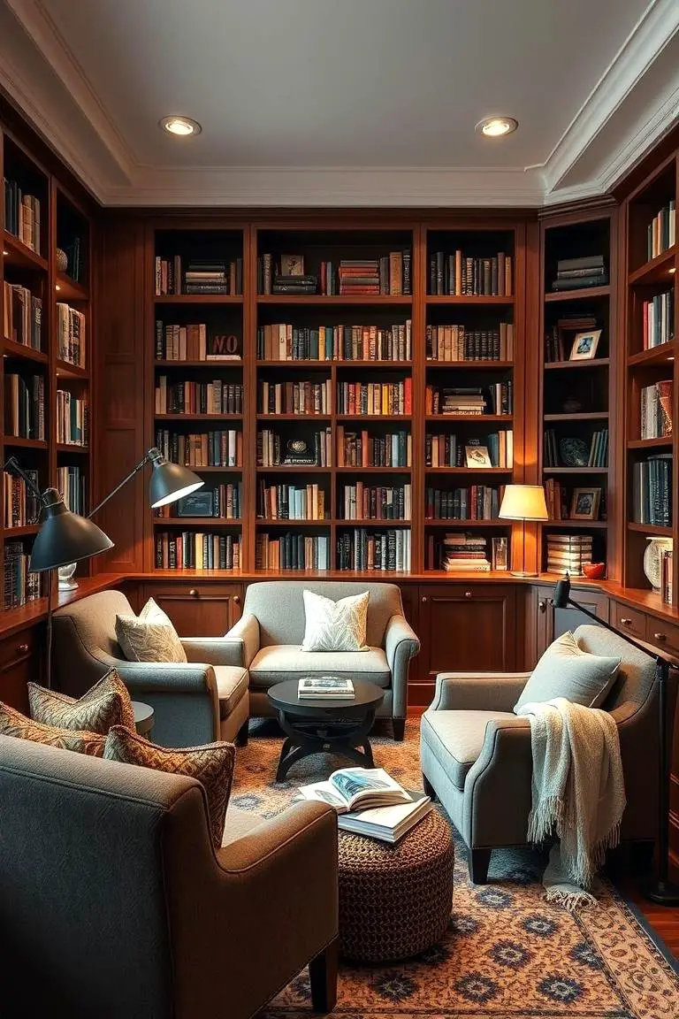 Cozy Reading Nook Family Room