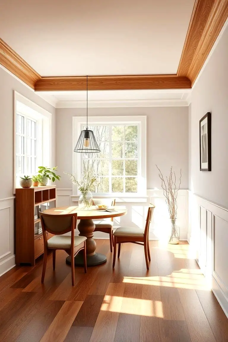 Faux Wood Finish Crown Molding