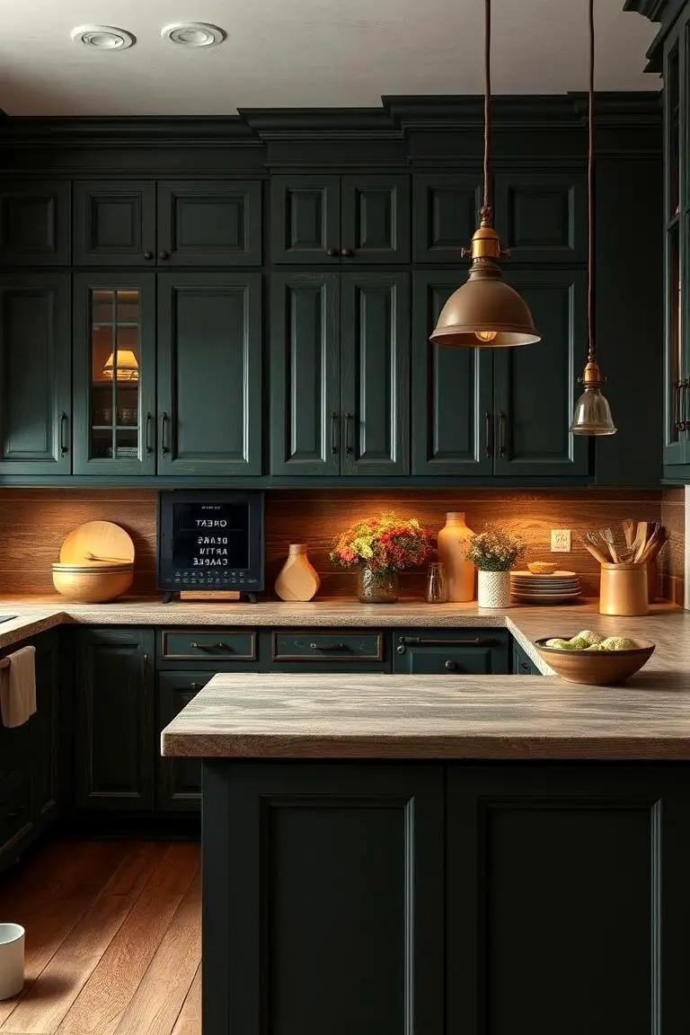 Rustic Dark Green Charm
