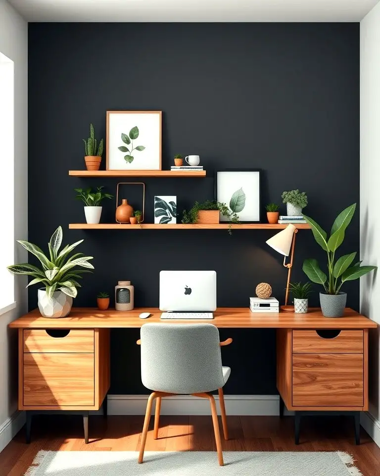 Cozy Home Office Backdrop