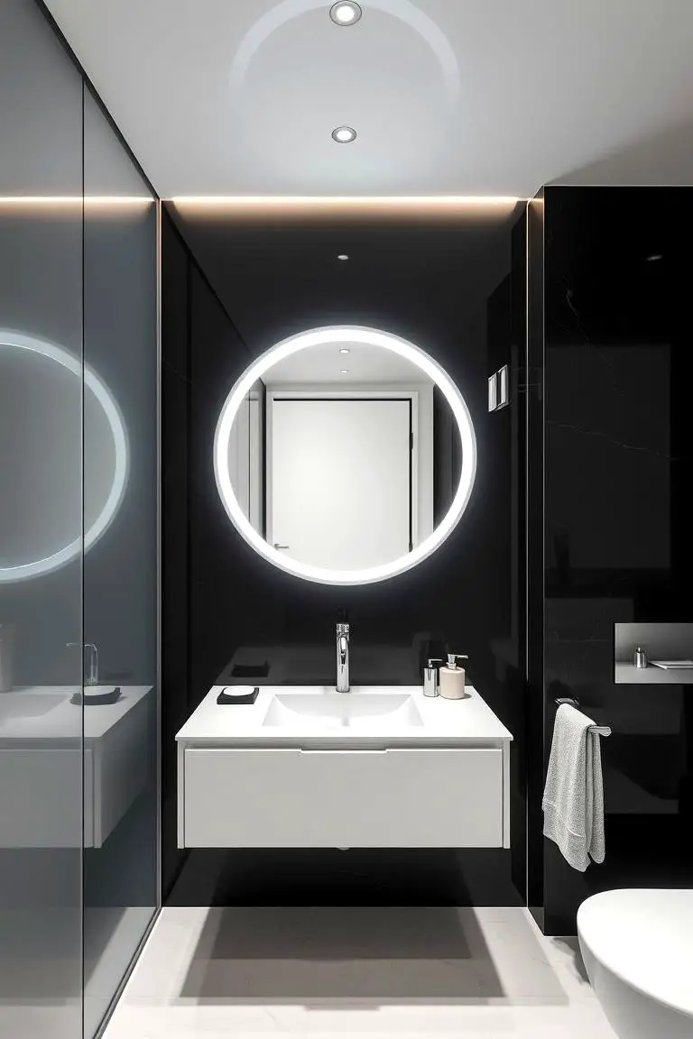 Modern Black & White Flair