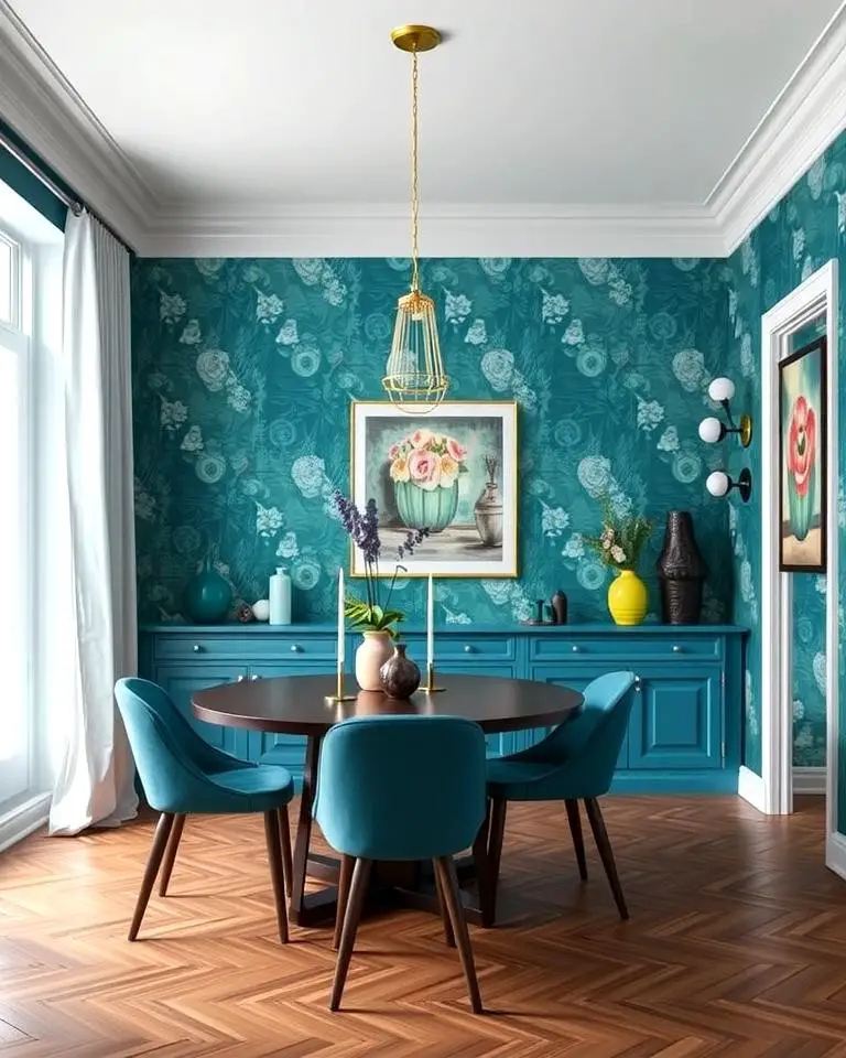 Teal Wallpaper for Texture