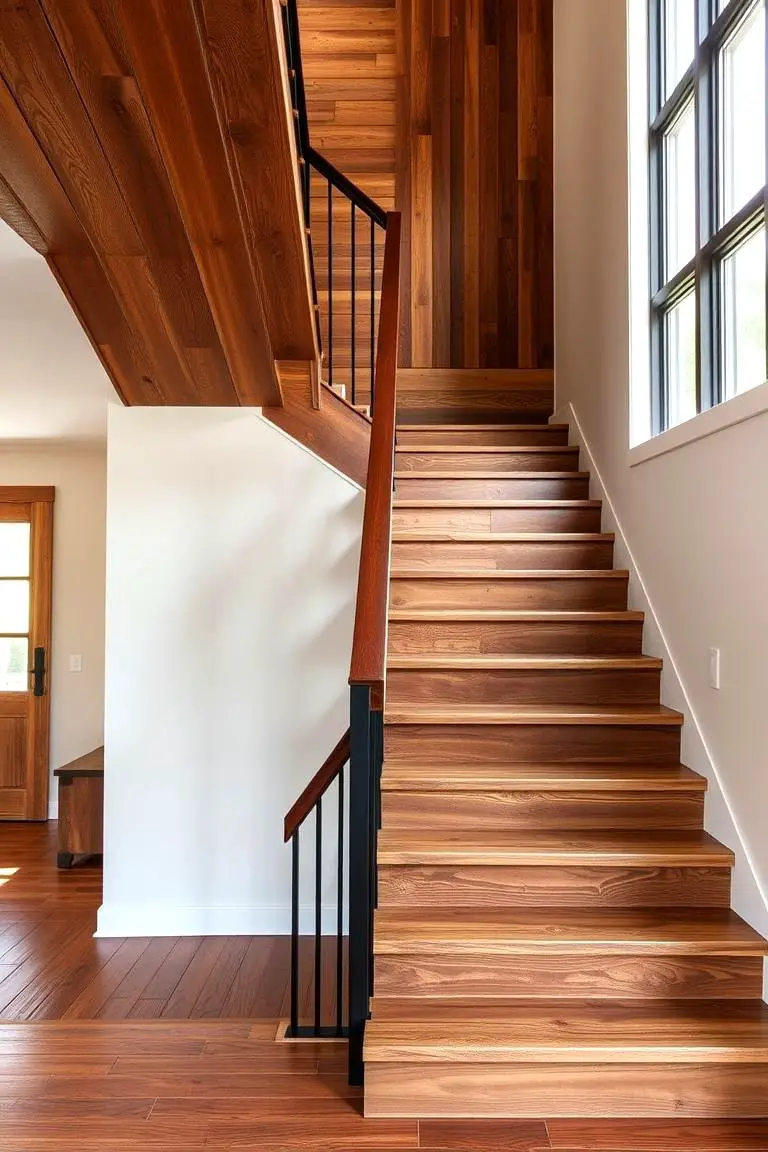 Reclaimed Wood Charm Staircase