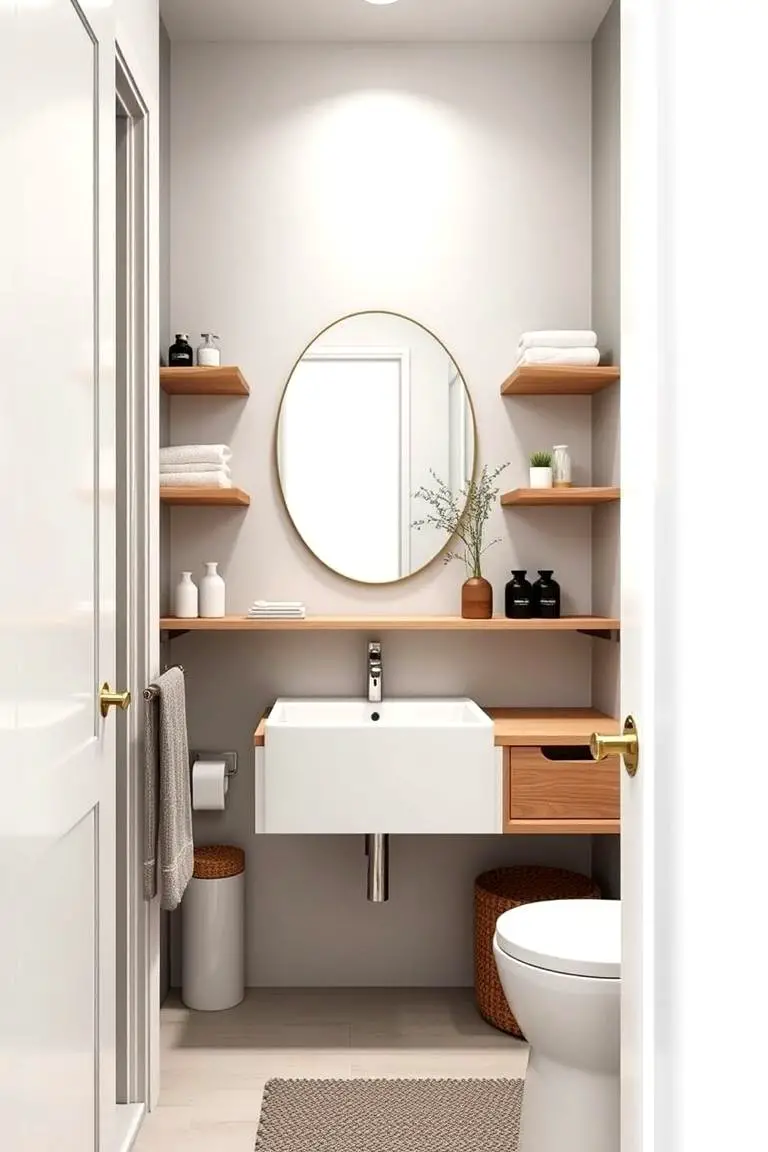 Compact Chic Bathroom