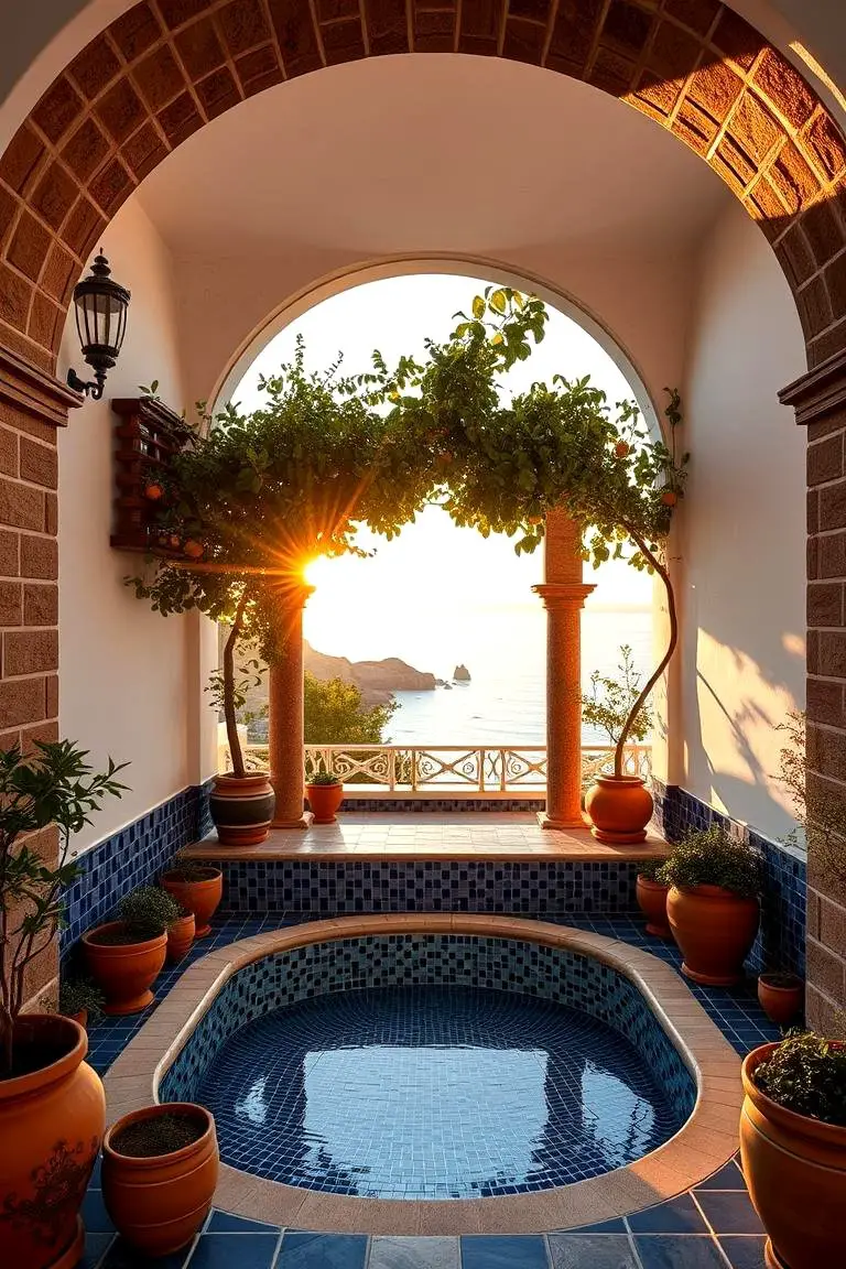 Mediterranean Outdoor Spa