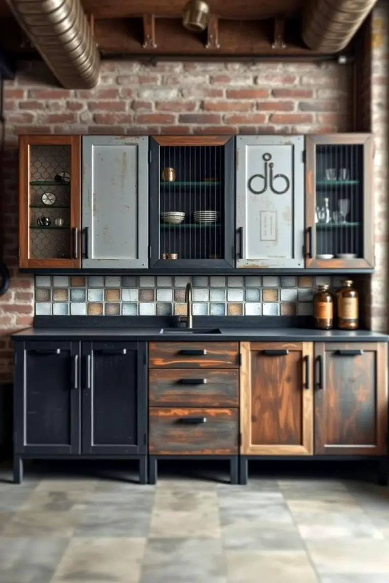 Industrial Style Cabinet Units