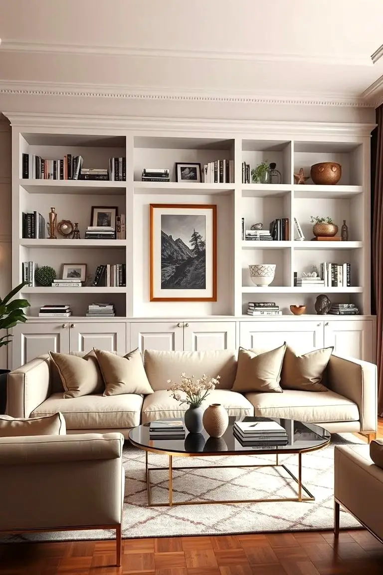 Elegant Open Shelving