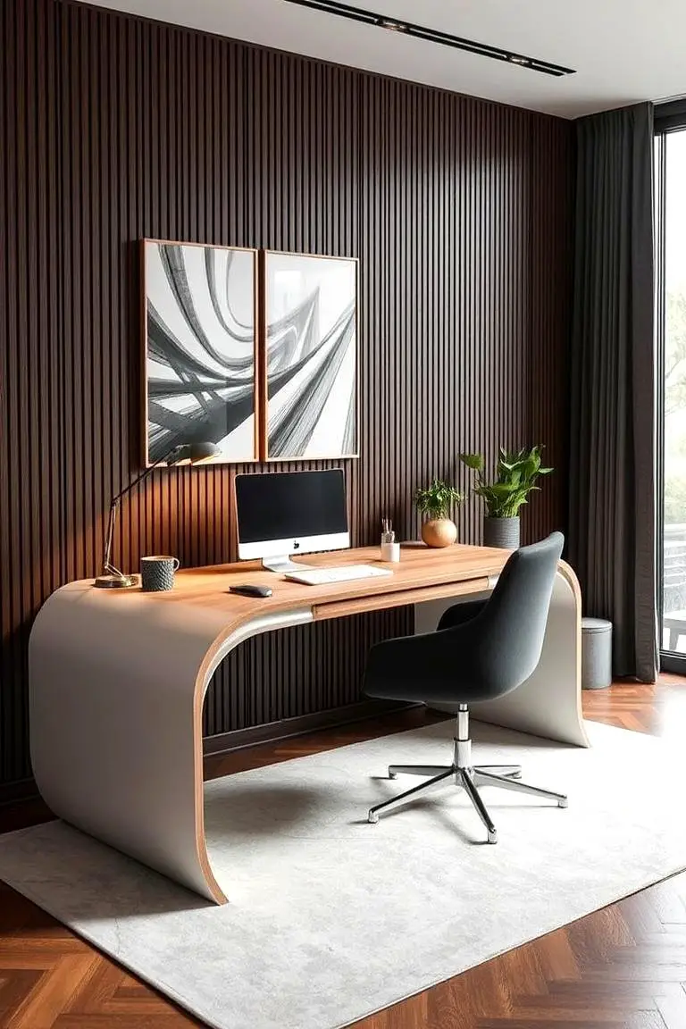 Contemporary Curved Desk