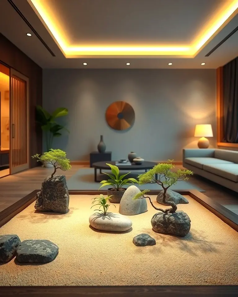 Indoor Zen Garden for a Natural Touch