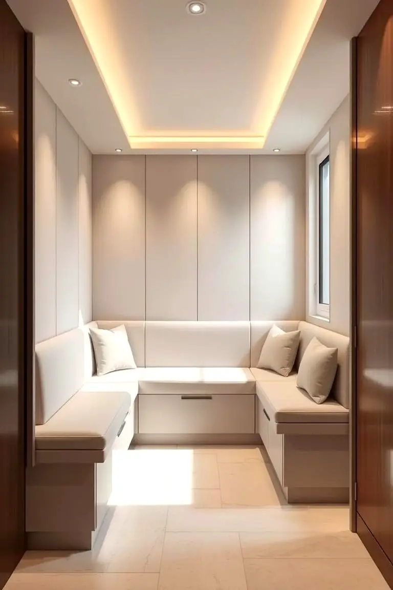 Modern Minimalist Banquette