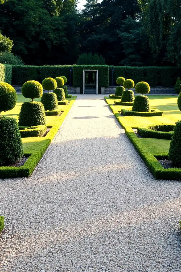 Elegant Lawn Promenade