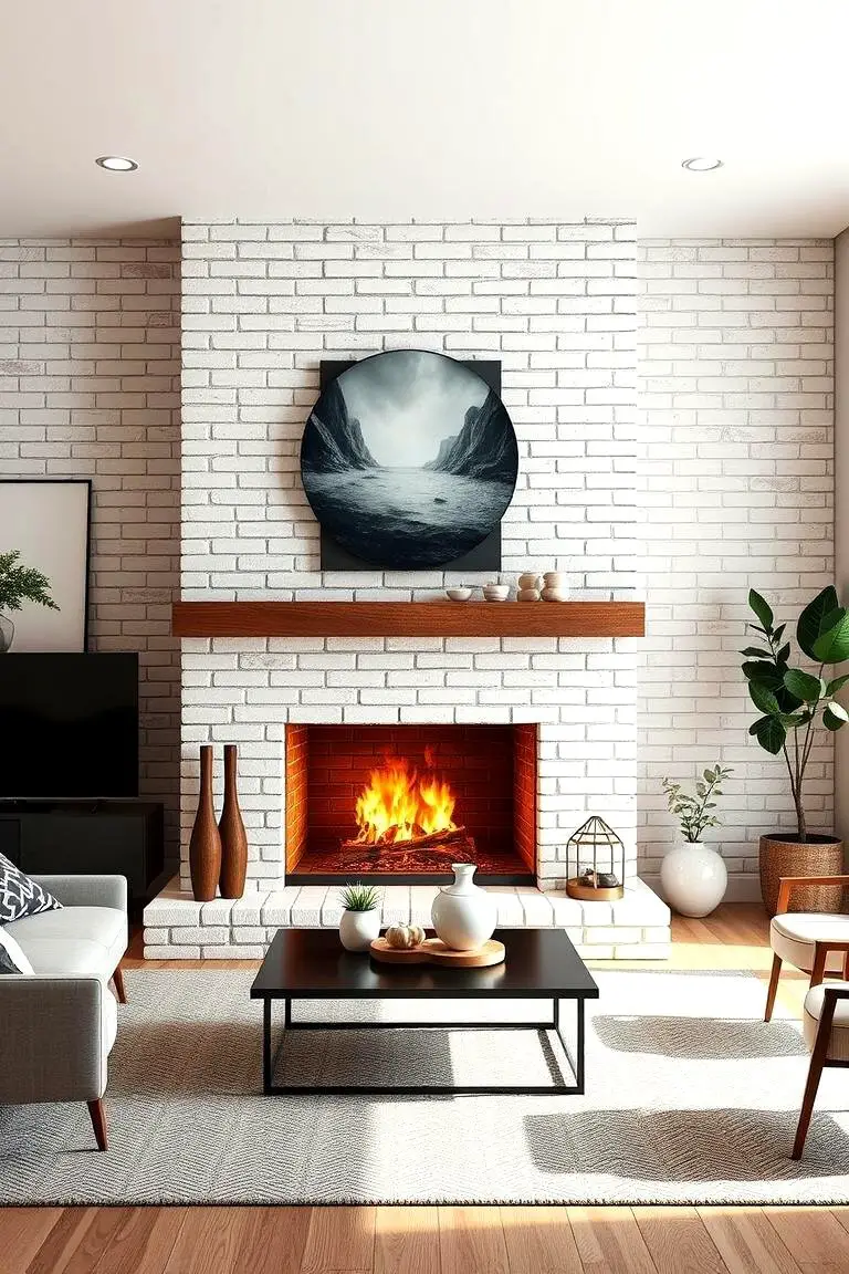 Bold White Brick Statement