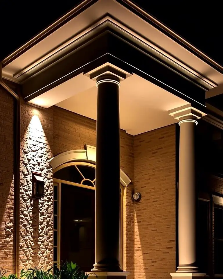 Uplighting for Architectural Emphasis