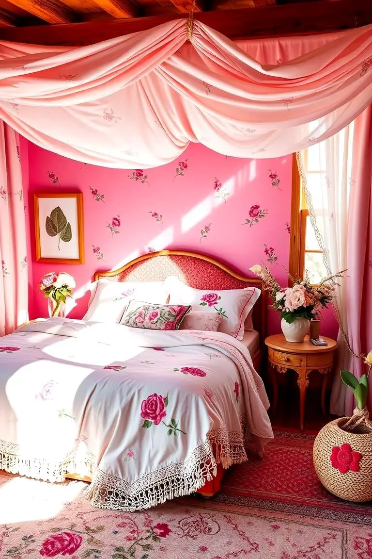 Floral Accents and Whimsical Textiles