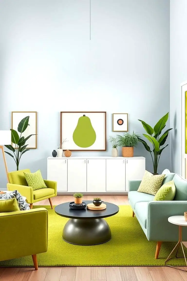 Periwinkle and Avocado Surprise