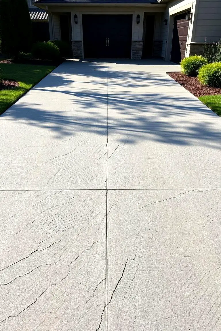 Textured Concrete Driveway