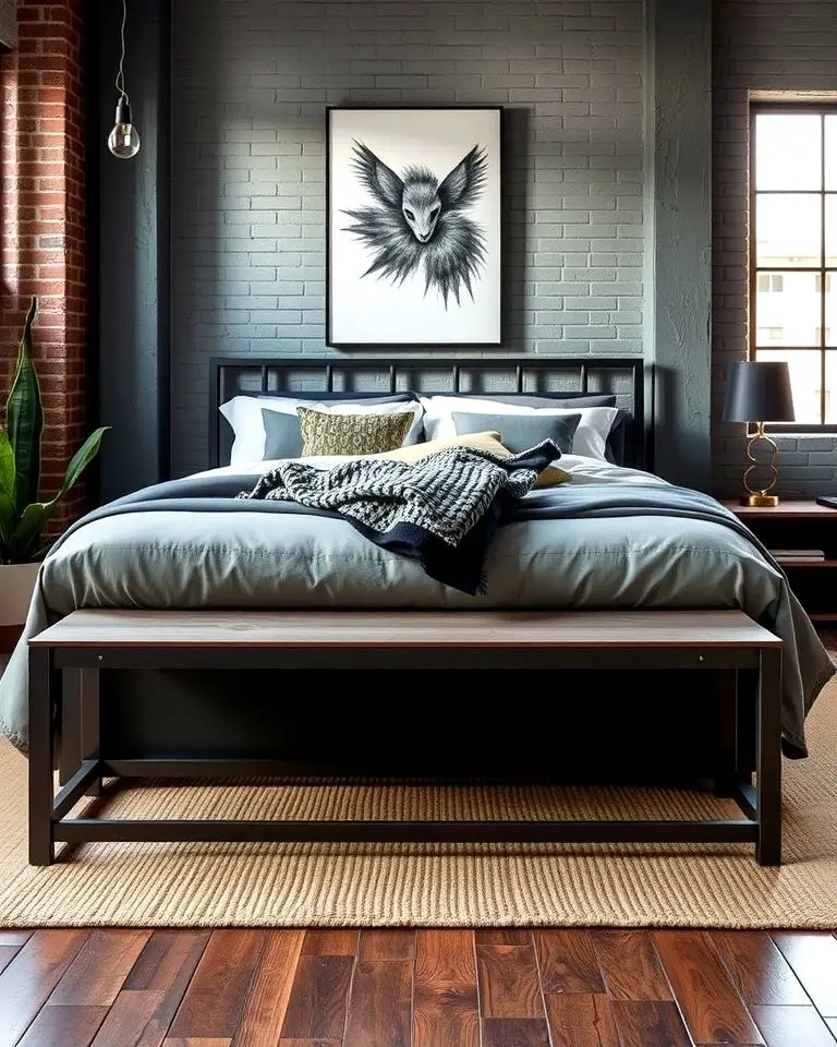 Industrial Metal Bench