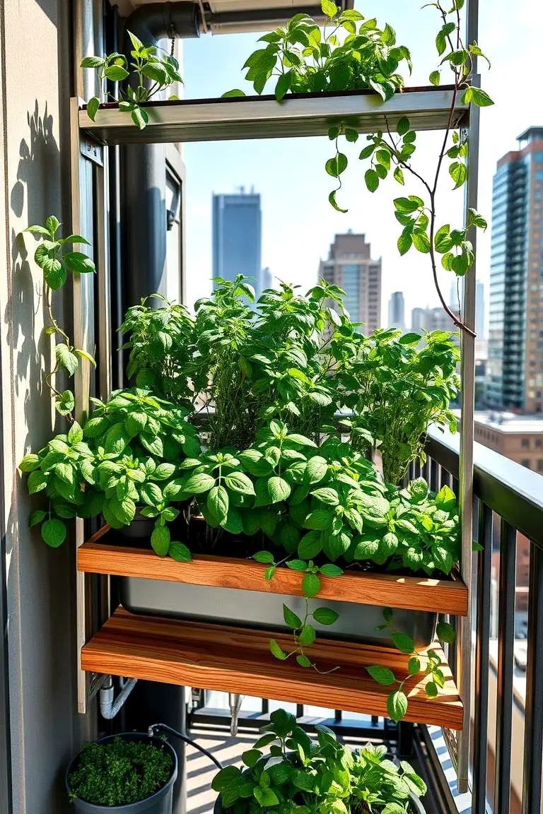 Vertical Herb Garden Display