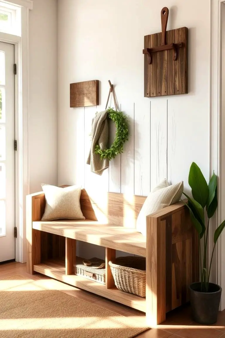 Eco-Friendly Reclaimed Wood Bench
