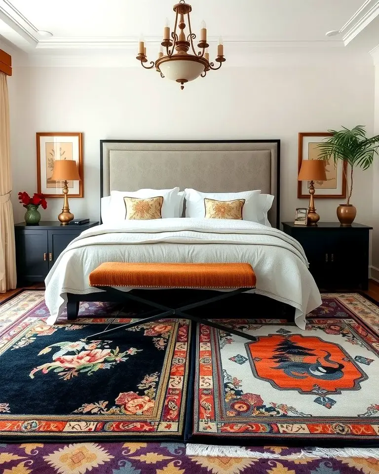 Layered Textures with Chinoiserie Rugs