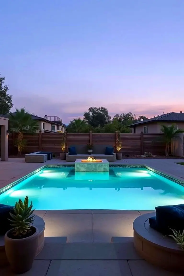 Poolside Seating Area