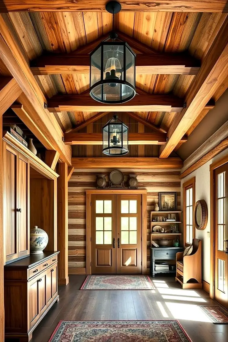 Rustic Farmhouse Foyer